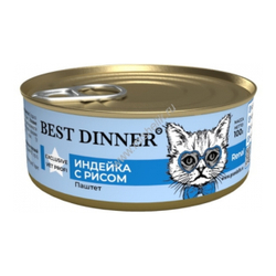 Best Dinner Exclusive VET PROFI Renal 100 г д/кошек с 6 мес. заболевания почек с перепелкой и рисом