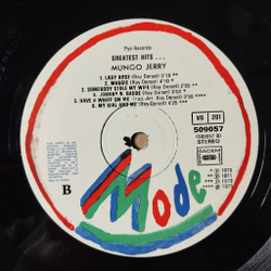 Винтажная виниловая пластинка LP Mungo Jerry Greatest Hits (France 1980)