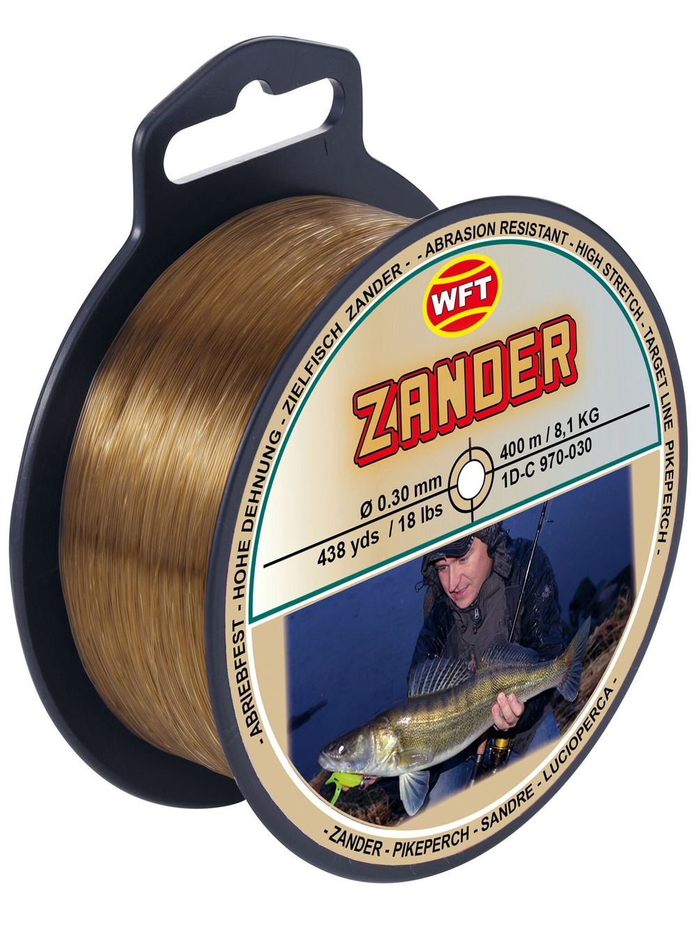 Леска монофильная WFT Zielfisch ZANDER (СУДАК) 400 м, 0,30 мм