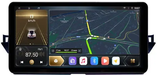 Магнитола для Toyota Camry 8 XV70 2020-2023 - Kuberg монитор 10.25" в стиле Audi на Android 12, Быстрая, CarPlay, 4G SIM-слот