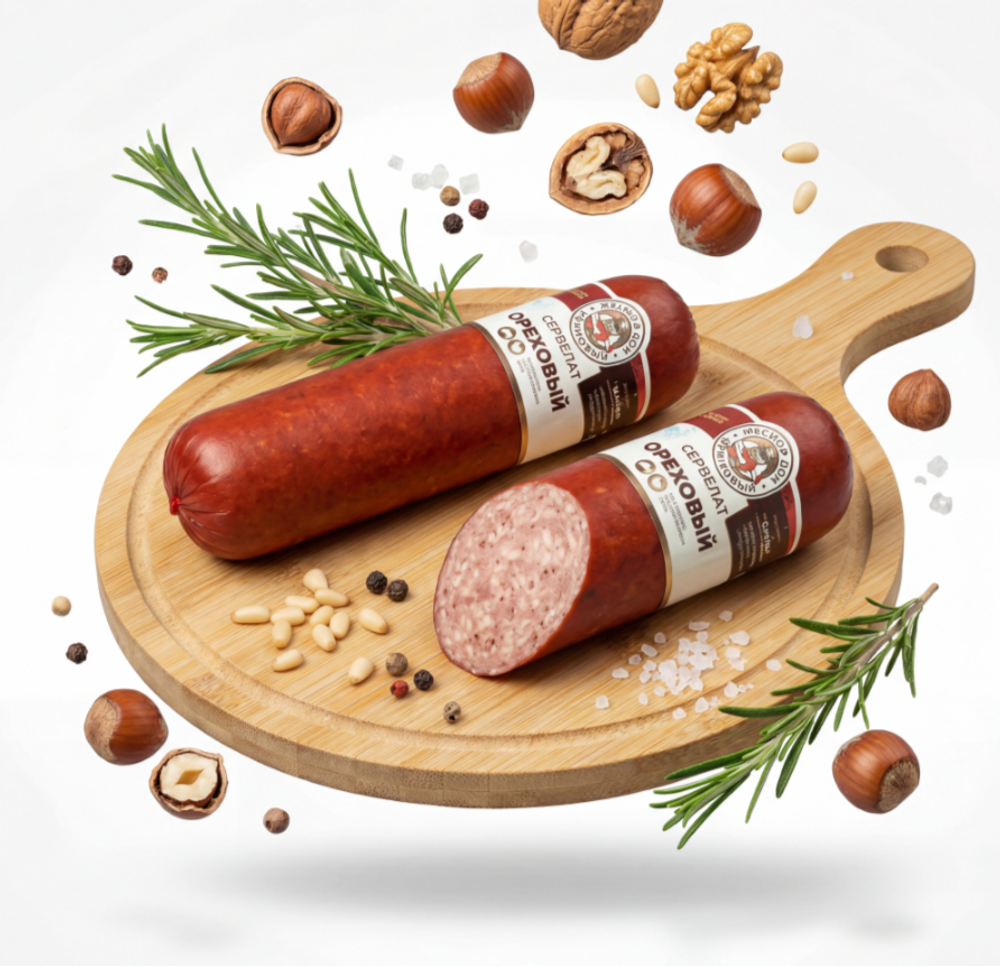 Сервелат Ореховый в/к (*400 гр/800 гр), Мясной дом Ивановых