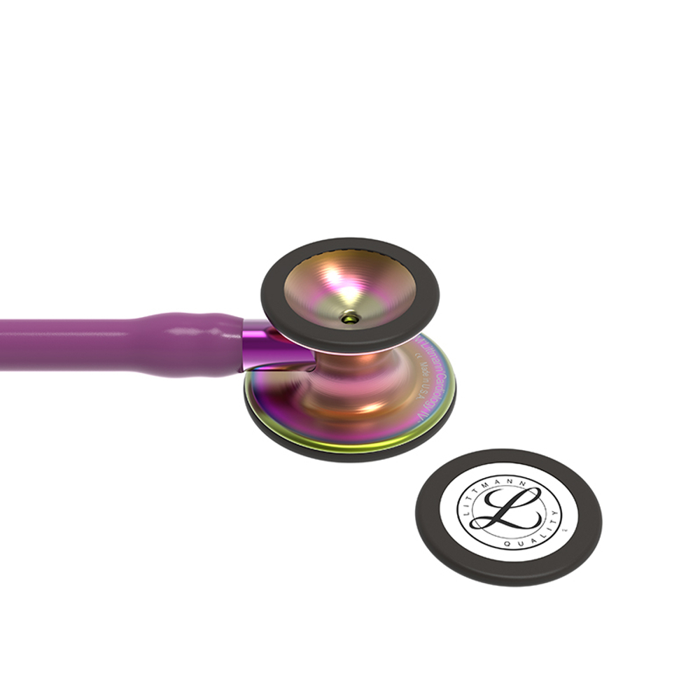 Стетоскоп Littmann Cardiology IV, сливовый, радужная акустическая головка, фиолетовый ствол (6205)