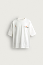 ФУТБОЛКА СВОБОДНОГО КРОЯ С ГРАФИЧЕСКИМ ПРИНТОМ — ZARA
