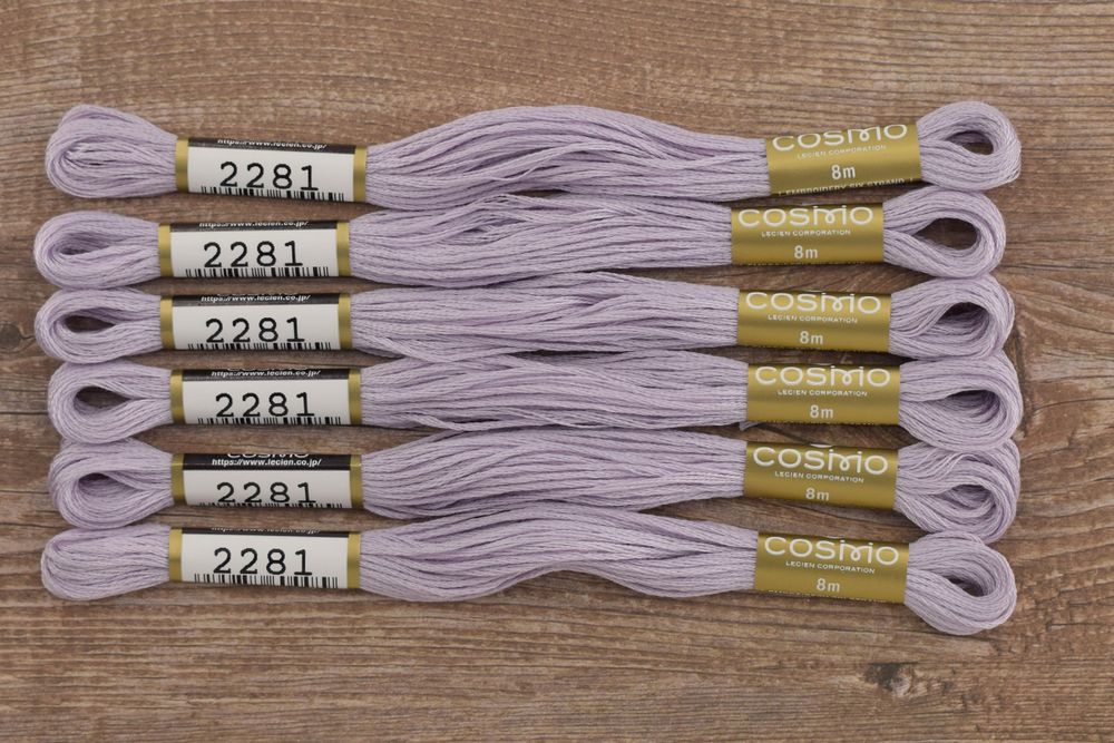 Мулине Lecien Cosmo, цв. 2281 / 6 мот. по 8 метров, в 6 сложений Мулине Lecien Cosmo, цв. 2281 / 6 мот. по 8 метров, в 6 сложений
