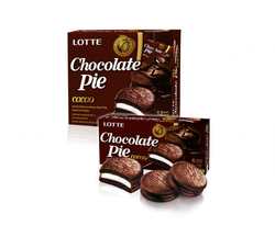 Печенье ЛОТТЕ Чоклэт Пай Какао (LOTTE CHOCOLATE PIE CACAO) х/к 168 гр  (28 гр х6)