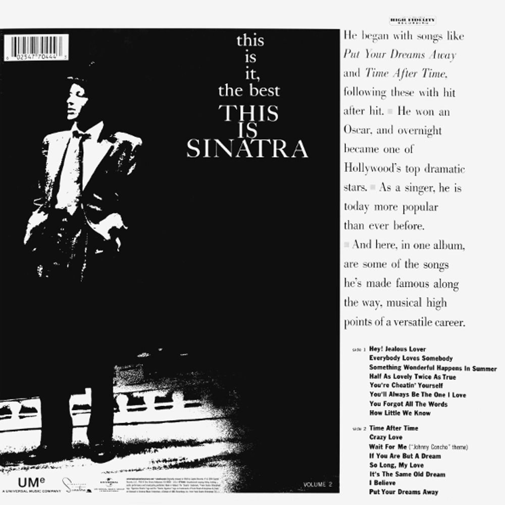 Frank Sinatra / This Is Sinatra, Volume Two (LP)