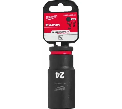 Головка 1/2" ударная удлиненная SHOCKWAVE™ 24мм GEN II,