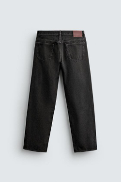 ZARA ДЖИНСЫ STRAIGHT FIT, ЧЕРНЫЙ
