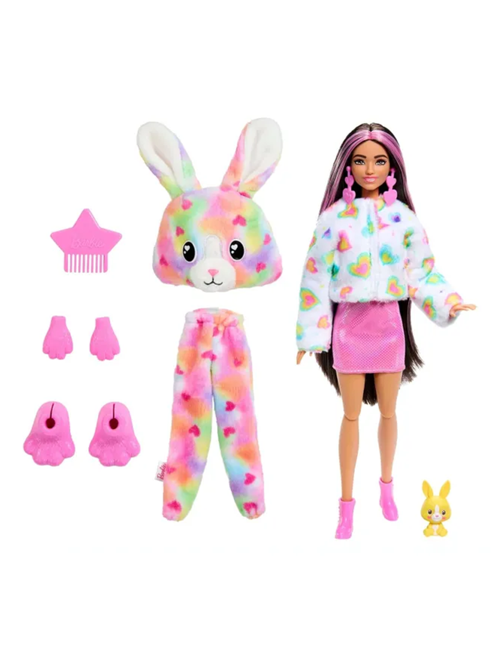 Кукла Барби Кьюти Ревил Зайчик | Barbie Cutie Reveal Bunny HRK38 | кукла в костюме зайчика с сюрпризом Mattel | 3+