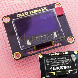 Дисплей белый 0.96" I2C OLED-YwRobot