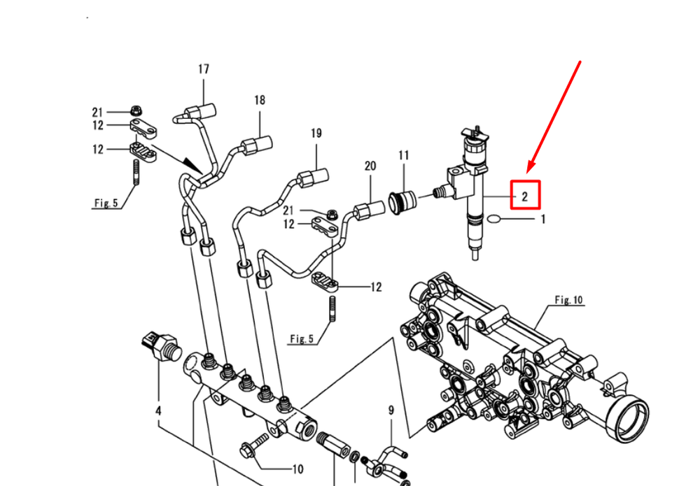 129F01-53050 INJECTOR, CR DLC