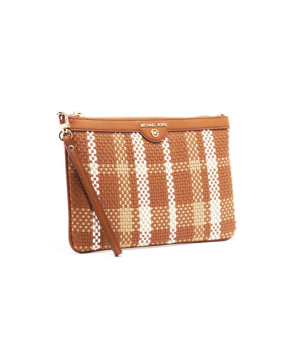 кожаная клатч jet set charm Michael Kors - коричневый(34S2GT9W3U)