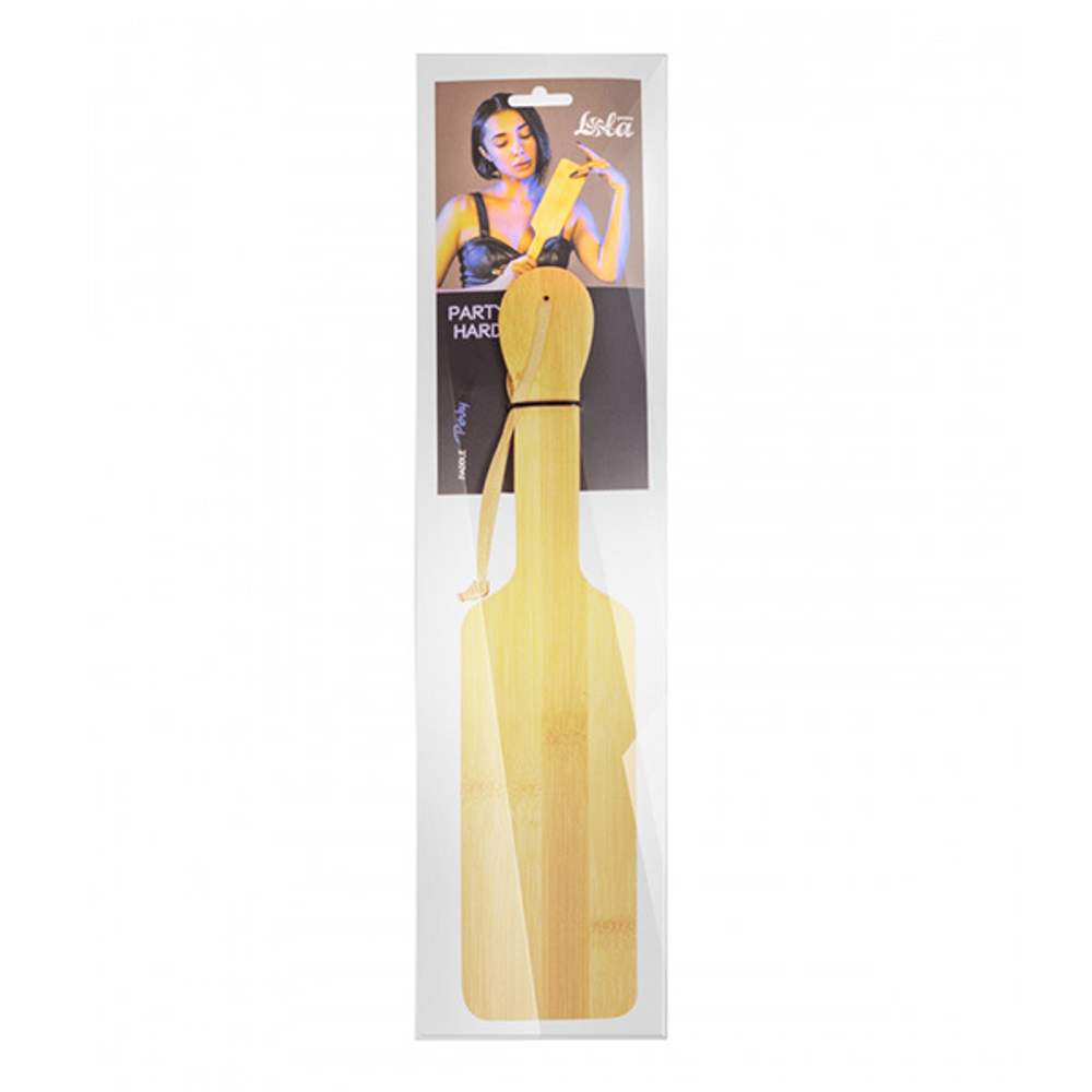Деревянная шлепалка 36см Lola Games Party Hard Perky Bamboo Beige 1128-01lola