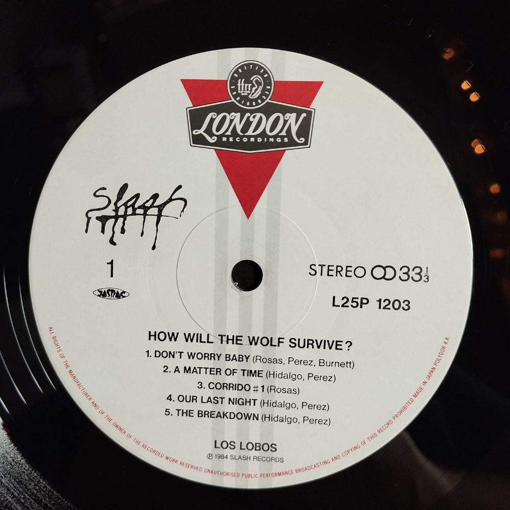 Винтажная виниловая пластинка LP Los Lobos How Will The Wolf Survive (Japan 1984) (Obi)