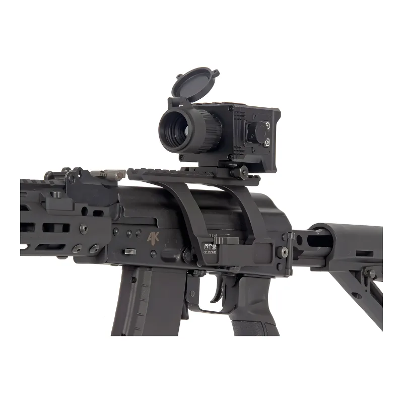 Коллиматор тепловизионный Gaut Nova TD 219, x1.2-4.8, 256x192, D19мм 6000Дж - крупный план с открытой крышкой