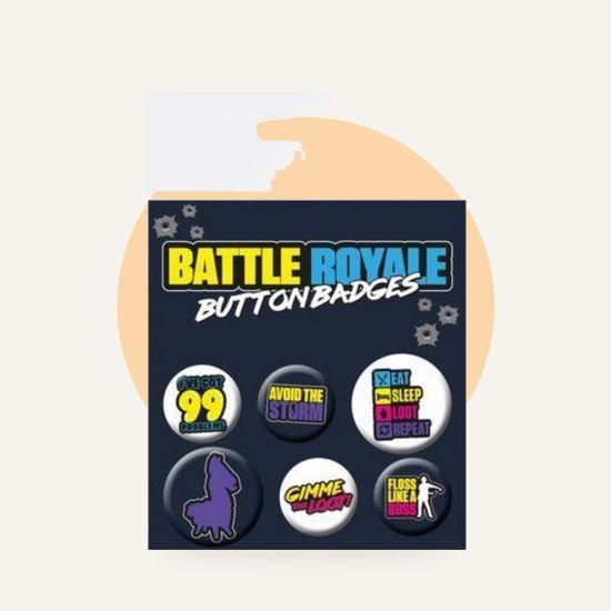 Набор значков Battle Royale — на фирменном фоне OH MY GEEK