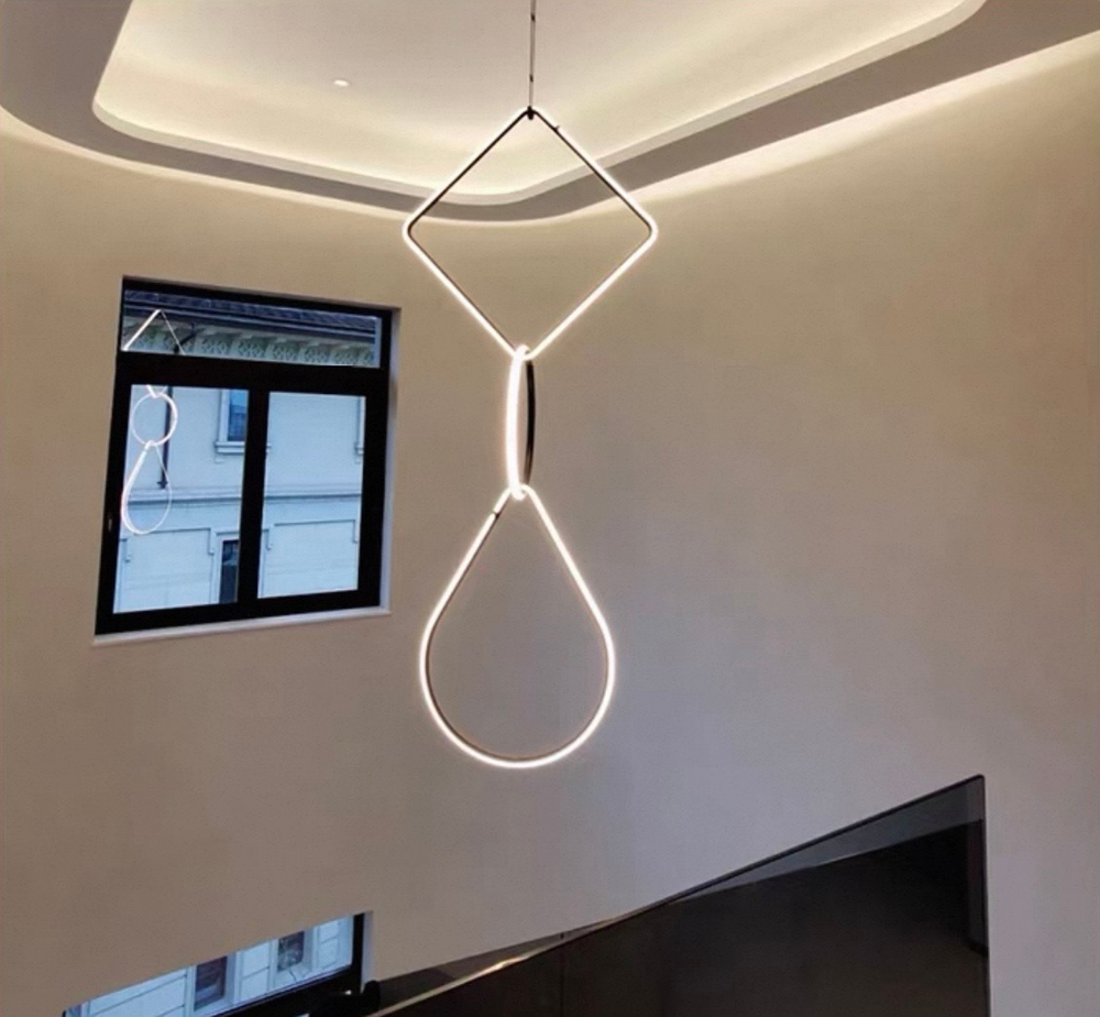 Pendant design lamp Arrangements Drop 2 by Flos