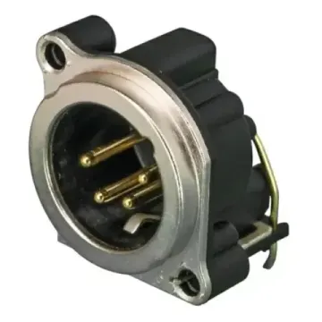 Neutrik NC4MBH панельный разъем XLR male серии B. горизонт. установка на ПП