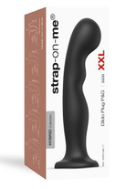 Черная насадка Strap-On-Me Dildo Plug P&G size XXL (Цвет: черный)