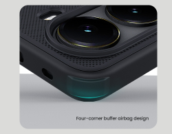 Чехол усиленный от Nillkin c встроенным круглым магнитом для Xiaomi Poco X7 Pro, серия Super Frosted Shield Pro Magnetic Case