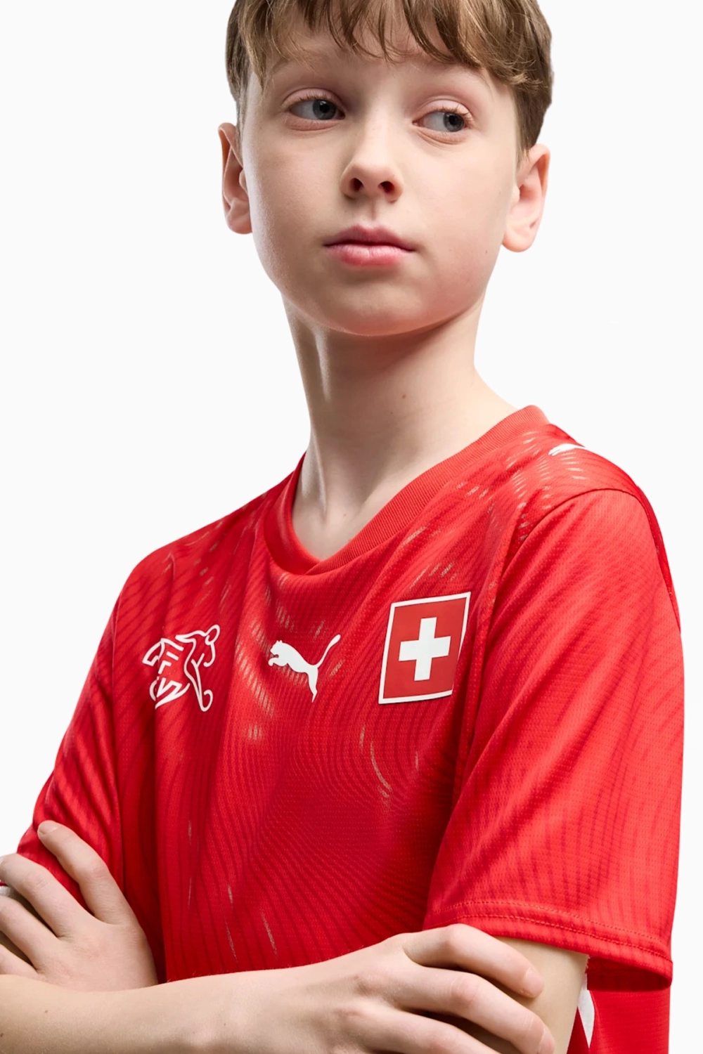 Футболка Puma Швейцария 2026 Home Junior - красный