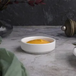 Соусник 40 мл d 7,1 см h2 см круглый белый фарфор P.L. Proff Cuisine [6]