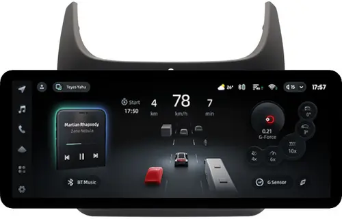 Магнитола для Chevrolet Cobalt 2011+, Ravon R4 (рамка черная матовая) - Teyes CC4PRO монитор 12.3" 2K QLED + рамка 9, Android 13, Быстрейшая, Snapdragon 778G, ИИ, CarPlay, DSP, 4G SIM-слот