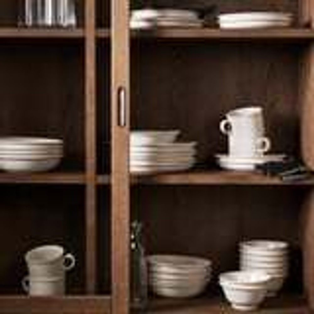 IKEA DAGGASTER (ИКЕА) Набор из 4 штук. Миска, горошек/светло-бежевый, 14 см