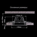 Citilux Альфа CLD001NW6 LED Встраиваемый светильник Бронза Золото
