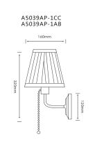 Бра Arte Lamp MARRIOT A5039AP-1CC, 1хE27
