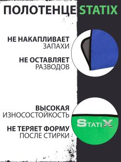 Тряпка (салфетка) из микрофибры StatiX для фидерной и спиннинговой рыбалки 40 см на 32 см 2 шт синее и зеленое