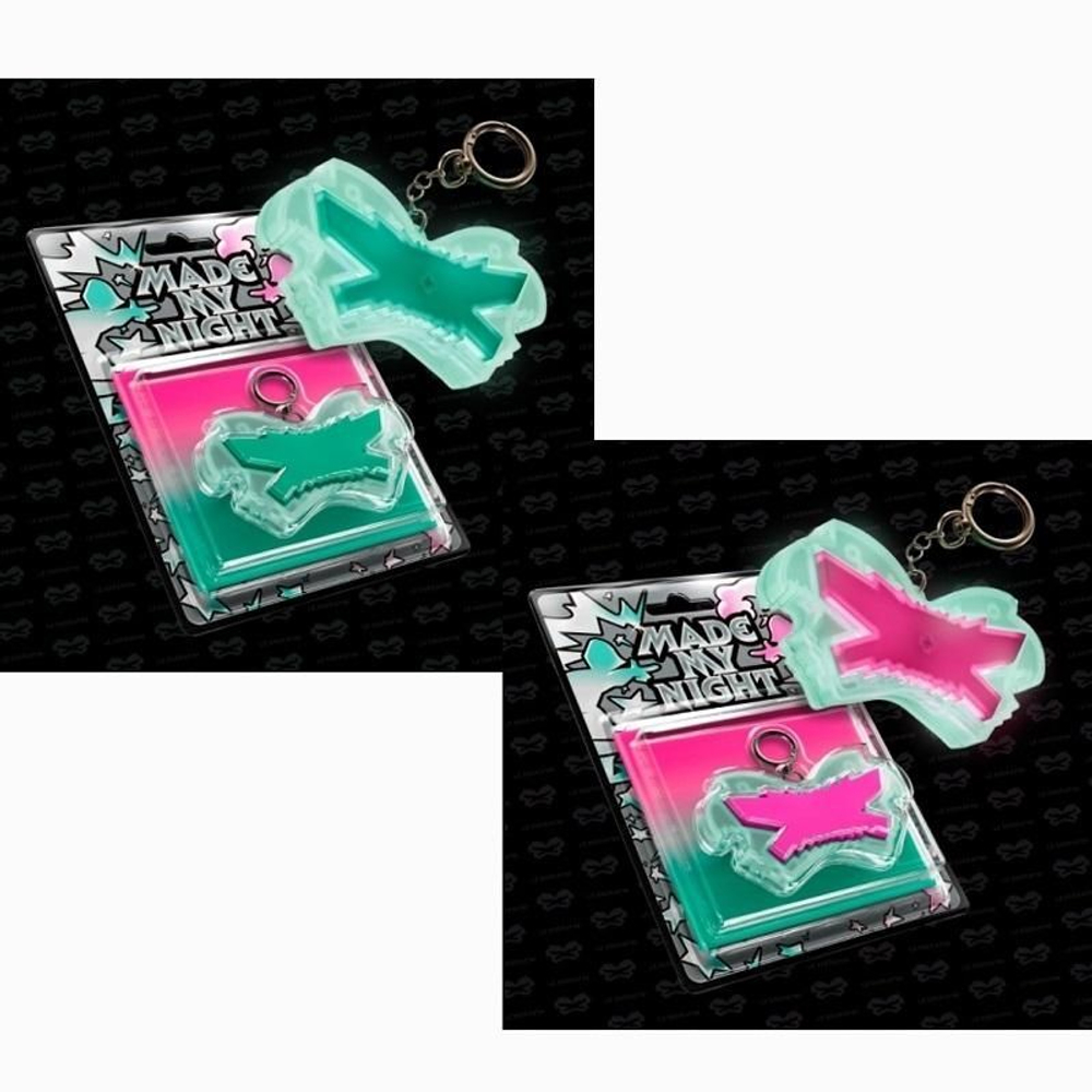 (ПРЕДЗАКАЗ) Альбом LE SSERAFIM - MADE MY NIGHT 2nd Single Album GLOW CLICKER KEYCHAIN RANDOM Version