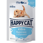 Курочка с морковкой в соусе, 85г влажный корм для котят Happy Cat