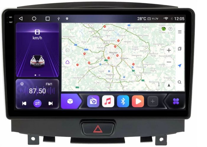 Магнитола для Infiniti EX25, EX37, QX50 2010-2017 - Kuberg KP-9250-FW QLed+2K, Android 12, Быстрая, CarPlay, 4G SIM-слот
