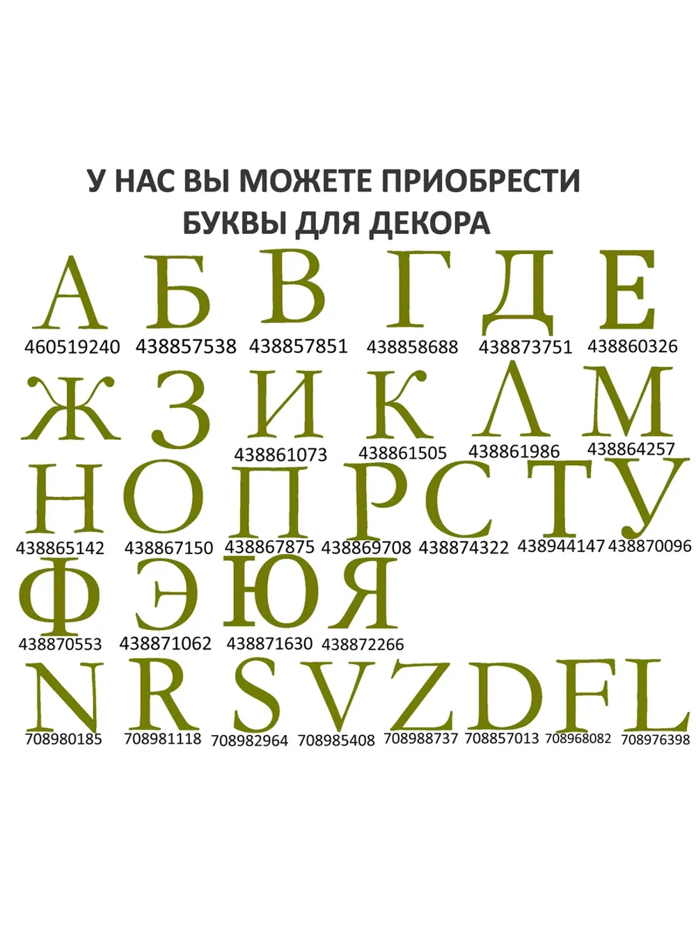 Наклейки свадебные буквы на бутылки и бокалы инициалы "Р"