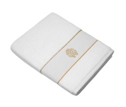 Полотенце 100х150 Roberto Cavalli Gold New белое