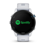 Умные часы Garmin Forerunner 255 Music Whitestone с белым ремешком