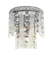 Бра NewRgy W2894R/2 CHROME+CLEAR, 2×40 Вт, хромированное и прозрачное