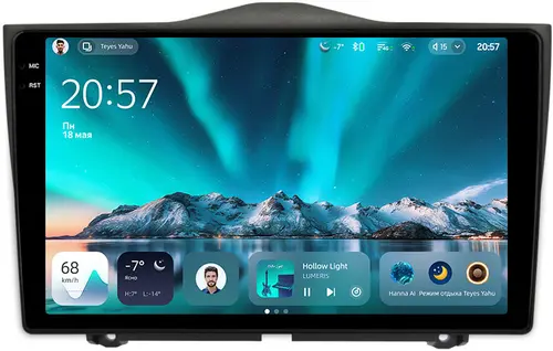 Магнитола для Lada Granta FL 2018+ - Teyes CC4 монитор 9.2" 2K QLED на Android 14, Быстрейшая, Snapdragon 680, DSP, CarPlay, 4G SIM-слот