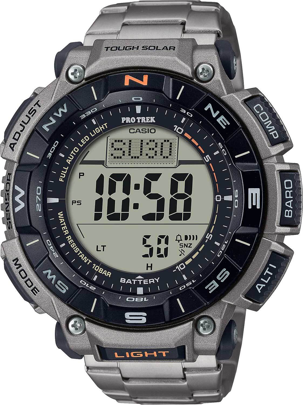Наручные часы CASIO ProTrek PRG-340T-7 с титановым браслетом