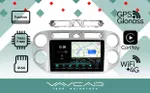 Магнитола для Volkswagen Tiguan 2007-2016 (рамка белая) - Vaycar VA81-0489-2K на Android 13, Быстрая, 2K QLED, CarPlay, 4G SIM-слот