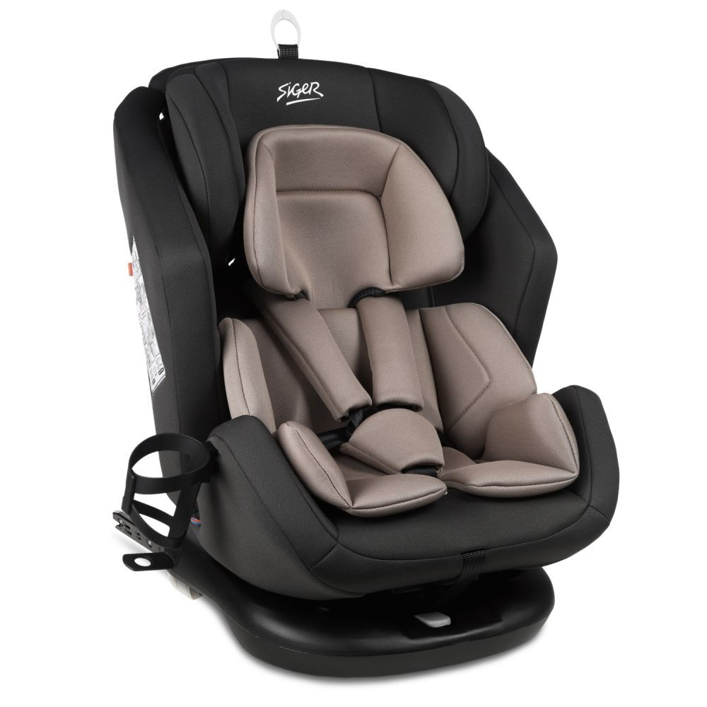 Удерживающее устройство для детей Siger Ультра ISOFIX, гр.0+/ I/II/III, темно-серый