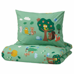 Комплект постельного белья IKEA BRUMMIG (БРУММИНГ), Детский, Разноцветный, 150x200, 50x80 см