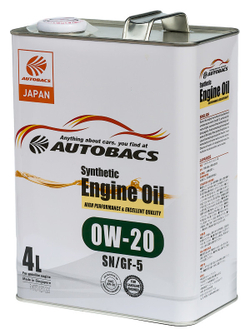 AUTOBACS Synthetic Engine Oil 0W-20 SN/GF-5