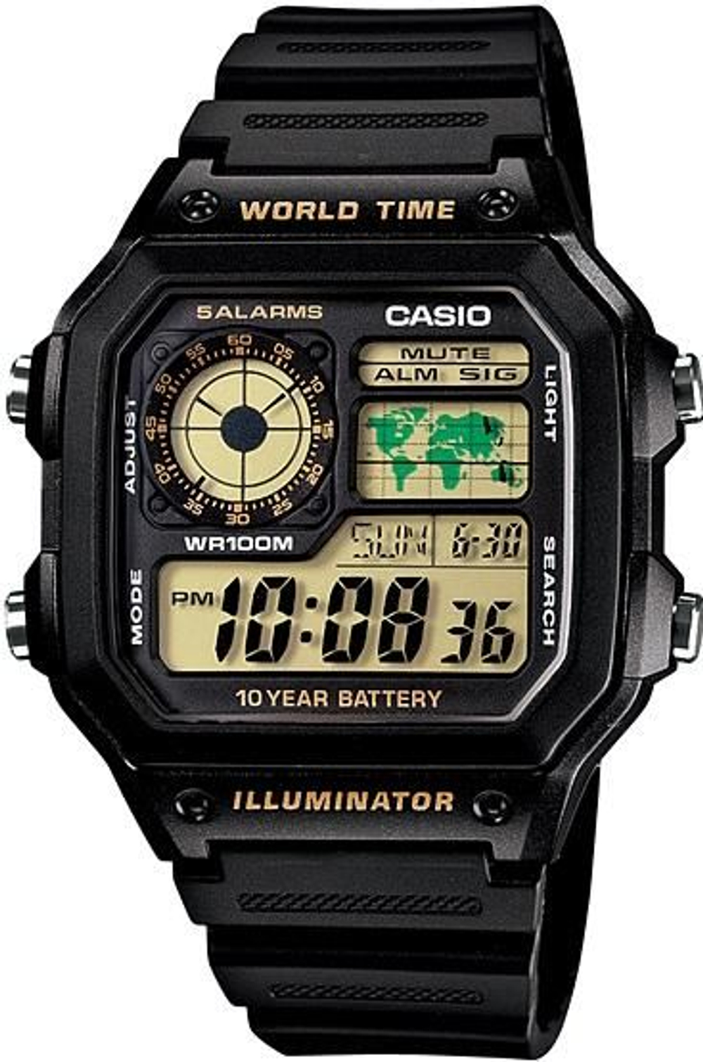 Мужские наручные часы Casio AE-1200WH-1B