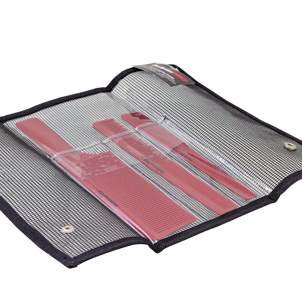 Набор расчесок BaByliss PRO M4343E RED - 2