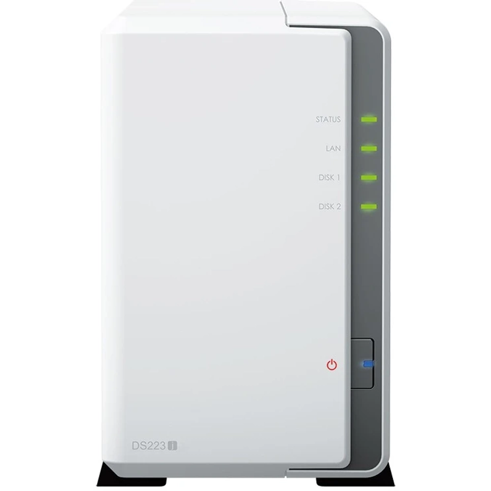 Сетевое хранилище 2x2.5"/3.5" SATA, Realtek RTD1619B -1.7GHz, 1 GB DDR4, 1x1 Гбит/с, 2xUSB (вилка UK/HK 3-pin)