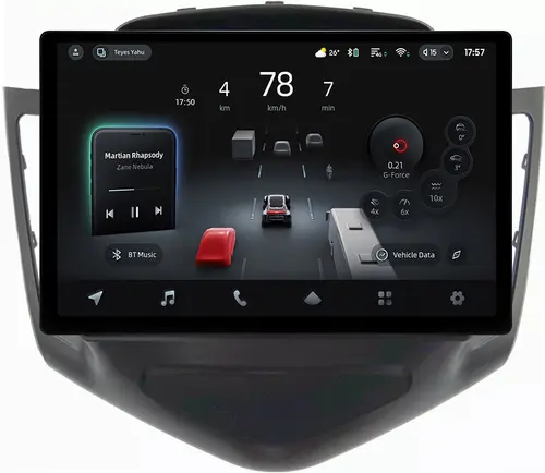 Магнитола для Chevrolet Cruze 1 2009-2012 (рамка черная) - Teyes CC4-PRO монитор 13" 2K QLED на Android 13, Быстрейшая, Snapdragon 778G, ИИ, CarPlay, DSP, 4G SIM-слот