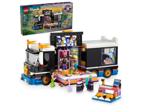 Конструктор LEGO Friends 42619 Автобус для гастролей поп-звездной музыки