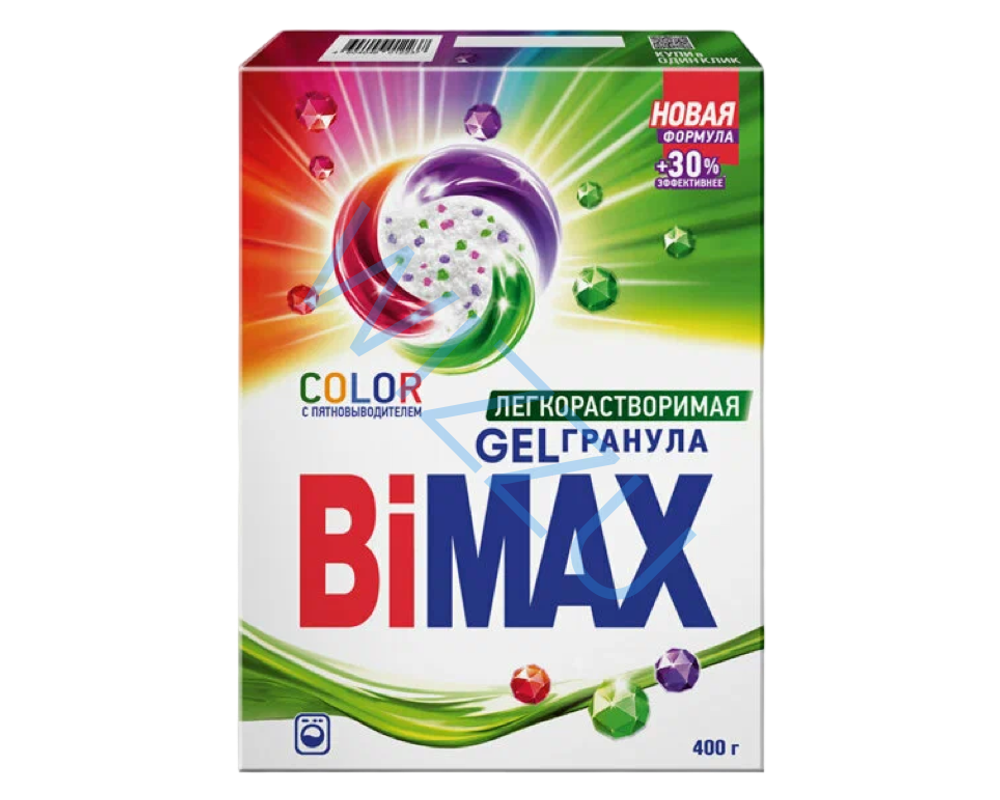 Порошок стиральный BiMAX автомат GEL гранула Колор 400г